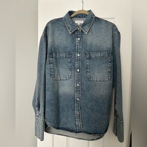 Anine Bing Dante Blue Denim Shirt